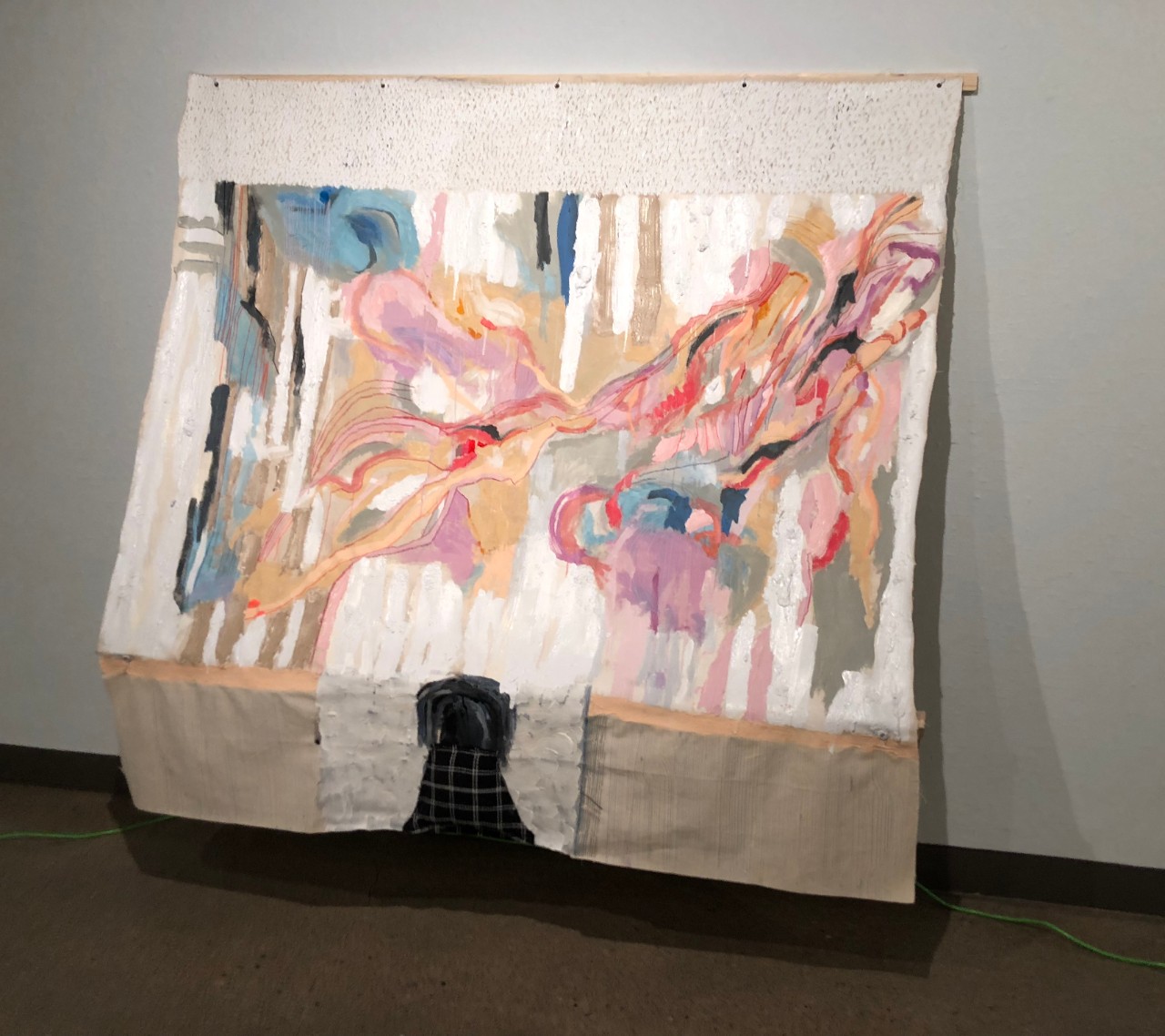 Casey Dressell, Bell System, mixed-media painting (2018)