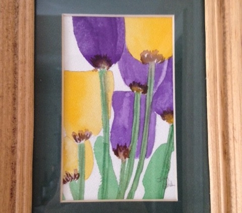 5. Printemps, watercolor, 5" x 7" (2006)