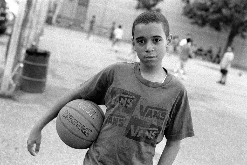 3. Basketball Player in Park, Brooklyn NY, gelatin silver photograph, 16”x20” (2011)