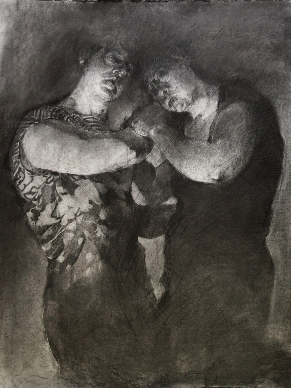 2. Knots, charcoal on paper, 50” x 42” (2014)