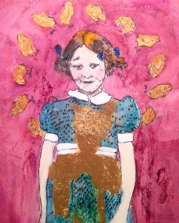 3. The Subtle Body, mixed media on panel, 12” x 12” (2016)