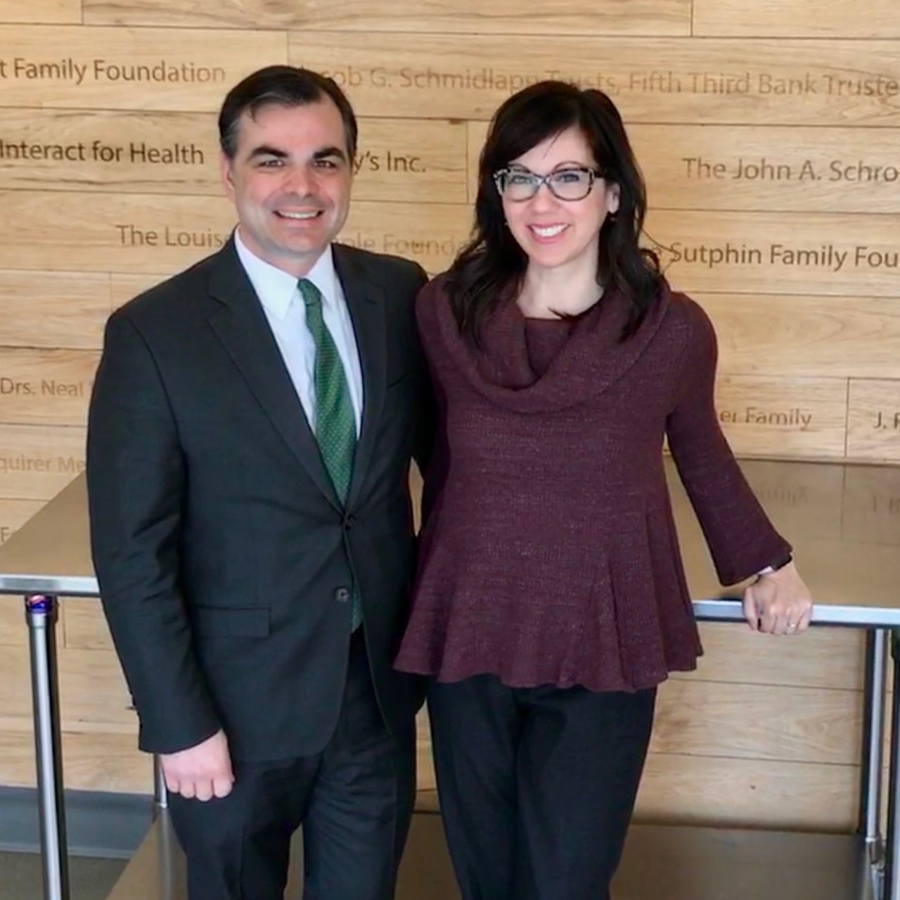 Headshot of Jason Stitt and Jen Morales