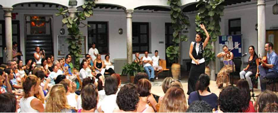 crowd watching traditional dance