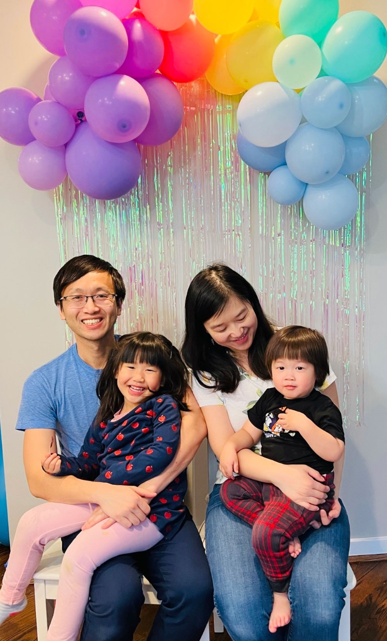 family of four people