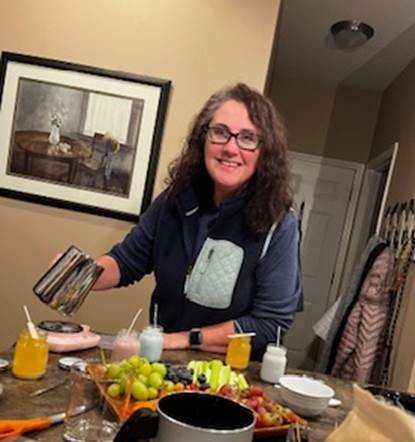 melissa detro in the kitchen baking